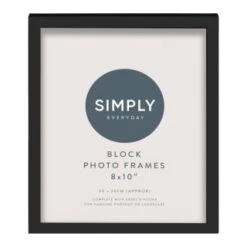Simply Everyday 8 X 10" Block Frames 3pk - Black -B&M Online Store 290765 3pk simply everyday block frames 8x10 black 3
