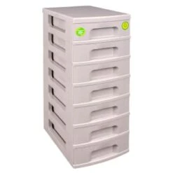 Really Useful Storage Tower 7 X 7L - Grey -B&M Online Store 324438 really usefil 7x7 drawers gove grey
