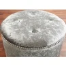 B&M Online Store -B&M Online Store 334907 round velvet studded ottoman 2