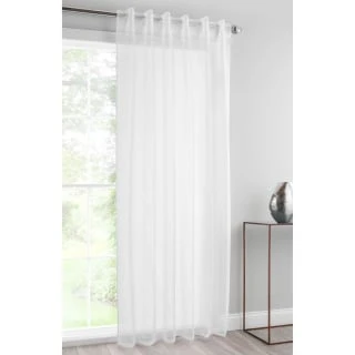 Amber Textured Voile 55 X 90" - White 1 Amber Textured Voile 55 X 90" - White