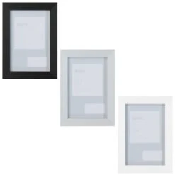 B&M Block Photo Frame 4 X 6" 2pk - Grey -B&M Online Store 367045 2pk block photo frame 4x6 main