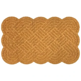 B&M Woven Coir Knot Doormat 1 B&M Woven Coir Knot Doormat