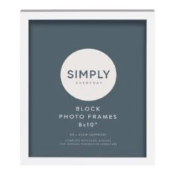 Simply Everyday 8 X 10" Block Frames 3pk - White -B&M Online Store 370280 3pk simply everyday block frames 8x10 white 2