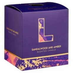 B&M Alphabet Candle (Assorted) - Sandalwood & Amber -B&M Online Store 372815 372816 372849 alphabet candle sandalwood and amber l