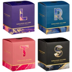 B&M Alphabet Candle (Assorted) - Sandalwood & Amber -B&M Online Store 372815 372816 372849 alphabet candle sandalwood and amber main