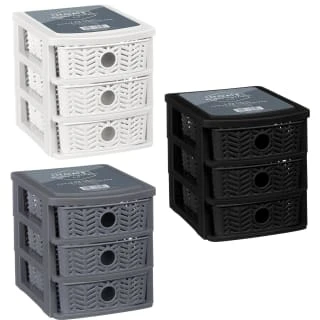 B&M 3 Tier Chevron Storage Organiser - Black 3 B&M 3 Tier Chevron Storage Organiser - Black - Image 3