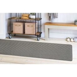 B&M Loop Washable Runner - Grey Stripe