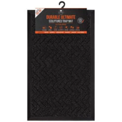 B&M Ultimate Trap Mat 45 X 75cm - Black -B&M Online Store 379124 durable ultimate sculpted trap mat 45x75cm black