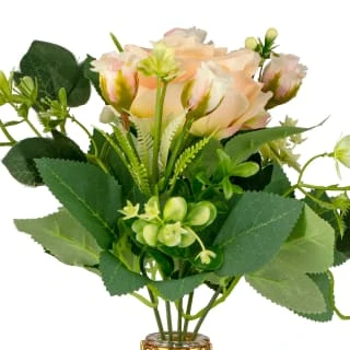 B&M Pink Flowers In Wire Planter 2 B&M Pink Flowers In Wire Planter - Image 2