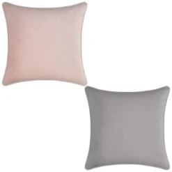 Supersoft Velvet Cushion Covers 2pk - Grey -B&M Online Store 380355 380356 velvet cushion covers group 2 1