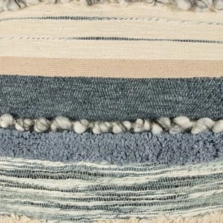 B&M Esme Stripe Woven Cushion - Navy 2 B&M Esme Stripe Woven Cushion - Navy - Image 2