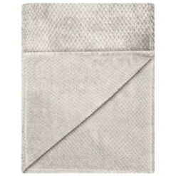 B&M Waffle Throw - Silver -B&M Online Store 383149 home collection supersoft waffle throw