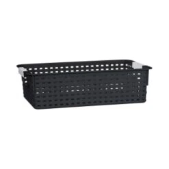 B&M Set Of Three Storage Baskets - Black -B&M Online Store 384207 3pk storage boxes black 5