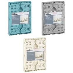 Midi Stacking Fold Flat Crate 30.6 X 20.5 X 12.6cm - Teal -B&M Online Store 384970 384974 384975 home essentials midi stacking fold flat crate main 2