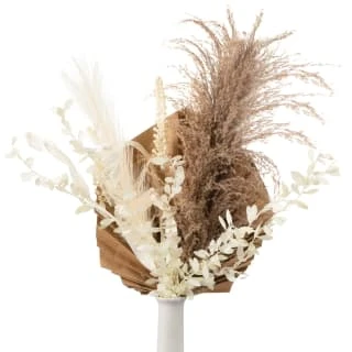 B&M Donut Vase With Dried Flowers 2 B&M Donut Vase With Dried Flowers - Image 2