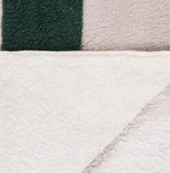 B&M Highland Green Check Sherpa Doublesided Throw -B&M Online Store 388770 highland green check sherpa throw 4