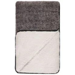 B&M Montana Two Tone Sherpa Throw - Charcoal -B&M Online Store 388866 montana two tone sherpa throw charcoal 3
