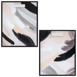 Assorted Abstract Framed Canvas -B&M Online Store 392634 abstract framed canvas