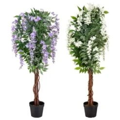 Bloom Wysteria Tree In Pot - Purple 5 Bloom Wysteria Tree In Pot - Purple -B&M Online Store 392870 4ft wysteria tree group