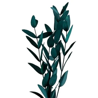 B&M Plant In Glass & Wooden Vase 2 B&M Plant In Glass & Wooden Vase - Image 2