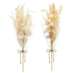 B&M Dried Flower Bunches - Pink -B&M Online Store 394378 neutral dried bunches group