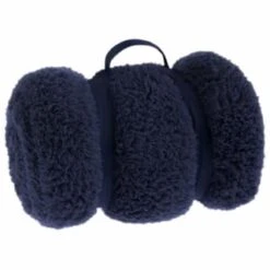 B&M Simply Teddy Navy Rolled Throw
