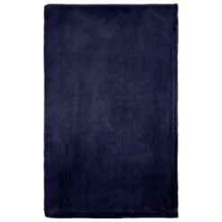 Navy Coral Fleece Throw -B&M Online Store 394951 navy coral fleece 3