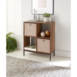 Lokken Velvet Storage Cubes 2pk - Mushroom -B&M Online Store 395837 2pk velvet lokken storage cubes mushroom 2