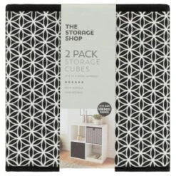 Lokken Mark Making Storage Cubes 2pk - Mono -B&M Online Store 395850 2pk lokken mono storage cubes mark making 2