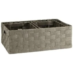 B&M Caen Set Of 3 Paper Rope Baskets - Grey -B&M Online Store 395868 caen set of 3 paper rope baskets grey