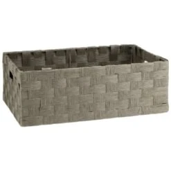 B&M Caen Set Of 3 Paper Rope Baskets - Grey -B&M Online Store 395868 caen set of 3 paper rope baskets grey 3