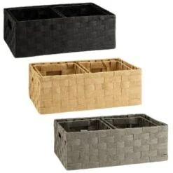 B&M Caen Set Of 3 Paper Rope Baskets - Grey -B&M Online Store 395883 395868 395869 caen set of 3 paper rope baskets group