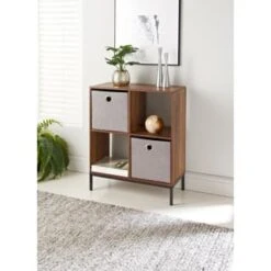 Lokken Teddy Storage Cubes 2pk - Grey -B&M Online Store 395966 2pk teddy lokken grey