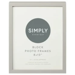 Simply Everyday 8 X 10" Block Frames 3pk - Grey -B&M Online Store 396677 3pk simply everyday 8x10 photo frame grey 2