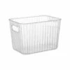 Ribbed Clear Storage Tub - Medium