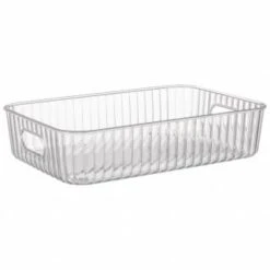 Ribbed Clear Storage Tray