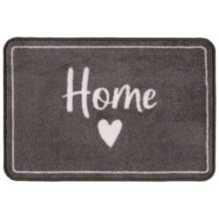 B&M Super Soft Washable Home Doormat - Grey